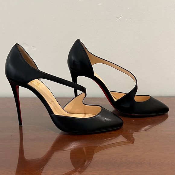 NIB Christian Louboutin Catchy One 100 Nappa Shiny Heels - Picture 8 of 15